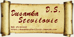 Dušanka Stevilović vizit kartica